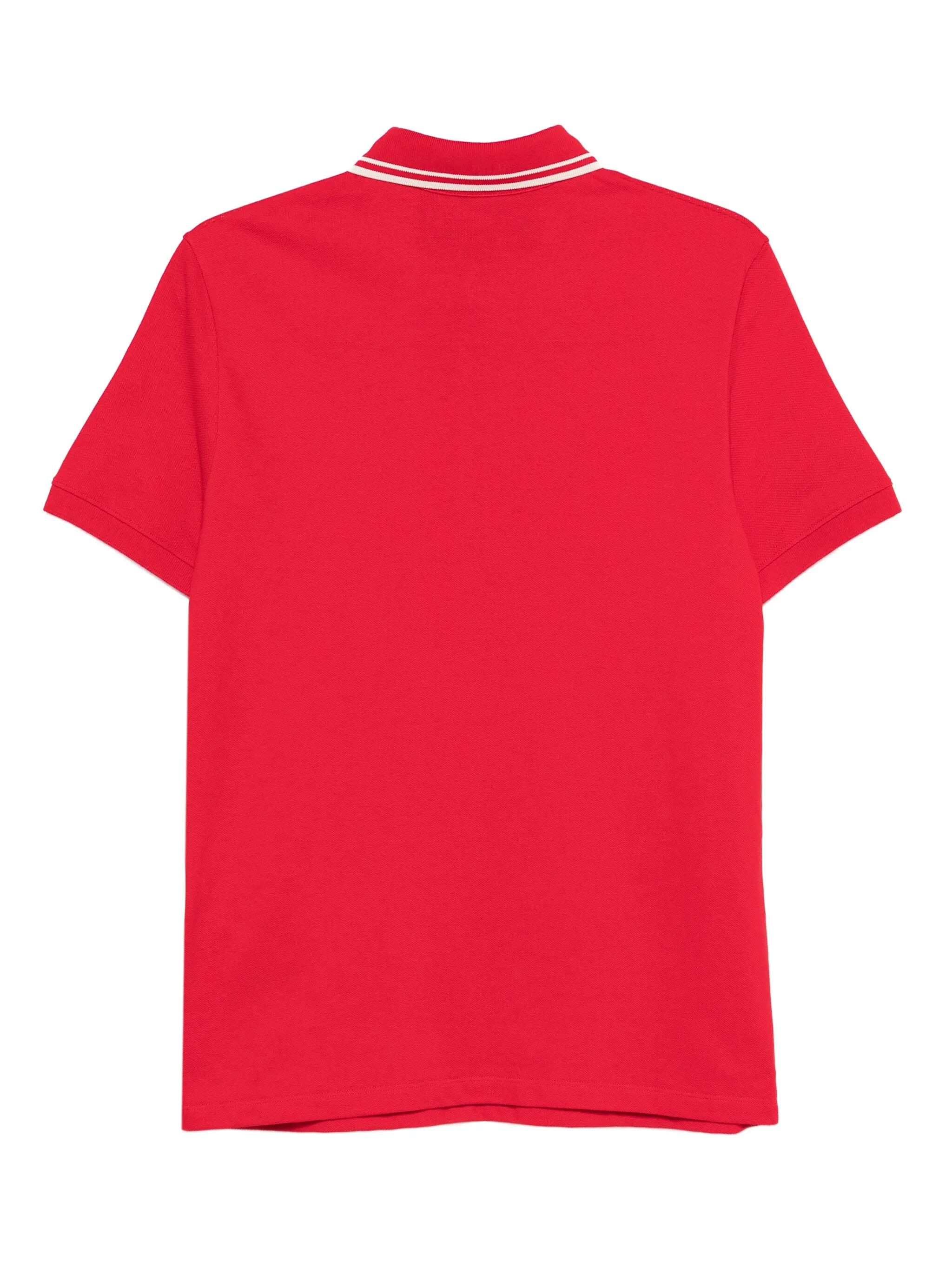 striped-collar polo shirt - 2