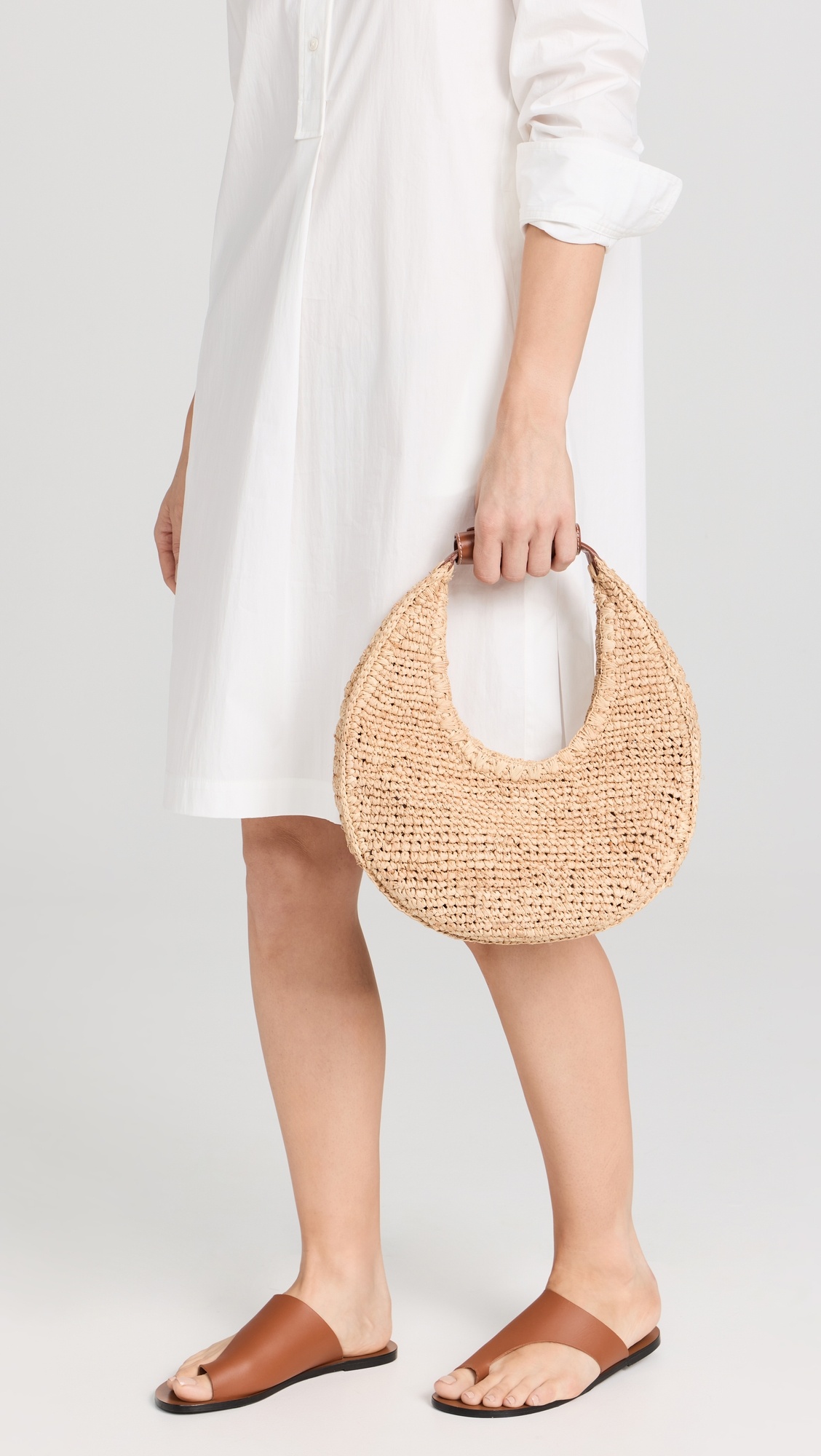 Moon Raffia Tote Bag - 2