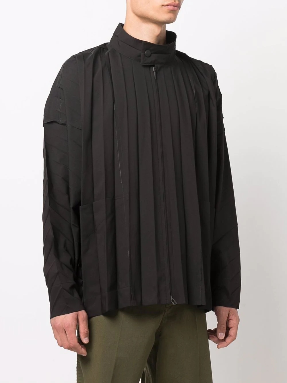 lightweight pleated jacket - 3