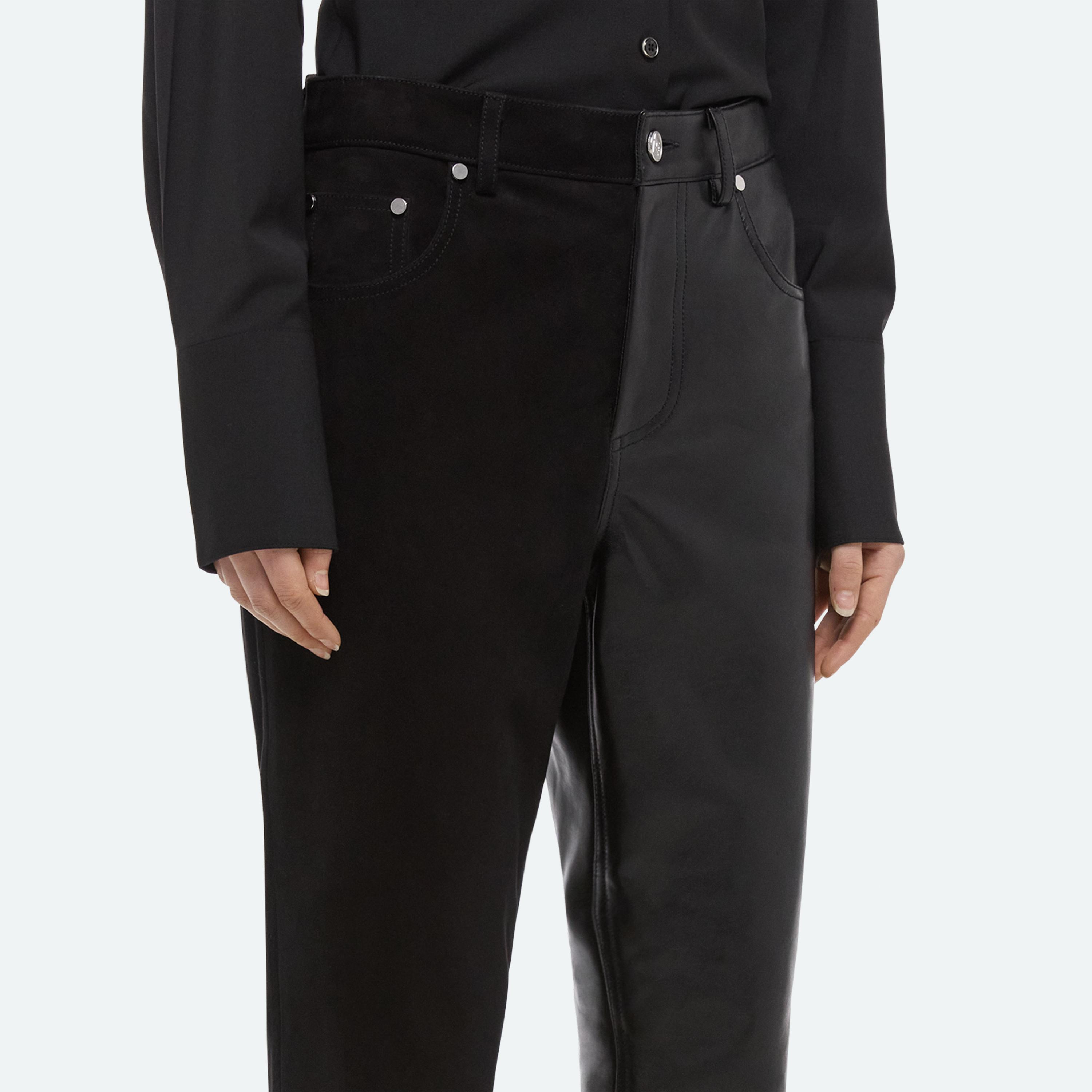 BISECTED LEATHER PANTS - 7