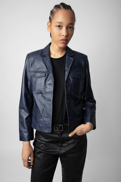 Zadig & Voltaire Liams Leather Jacket outlook