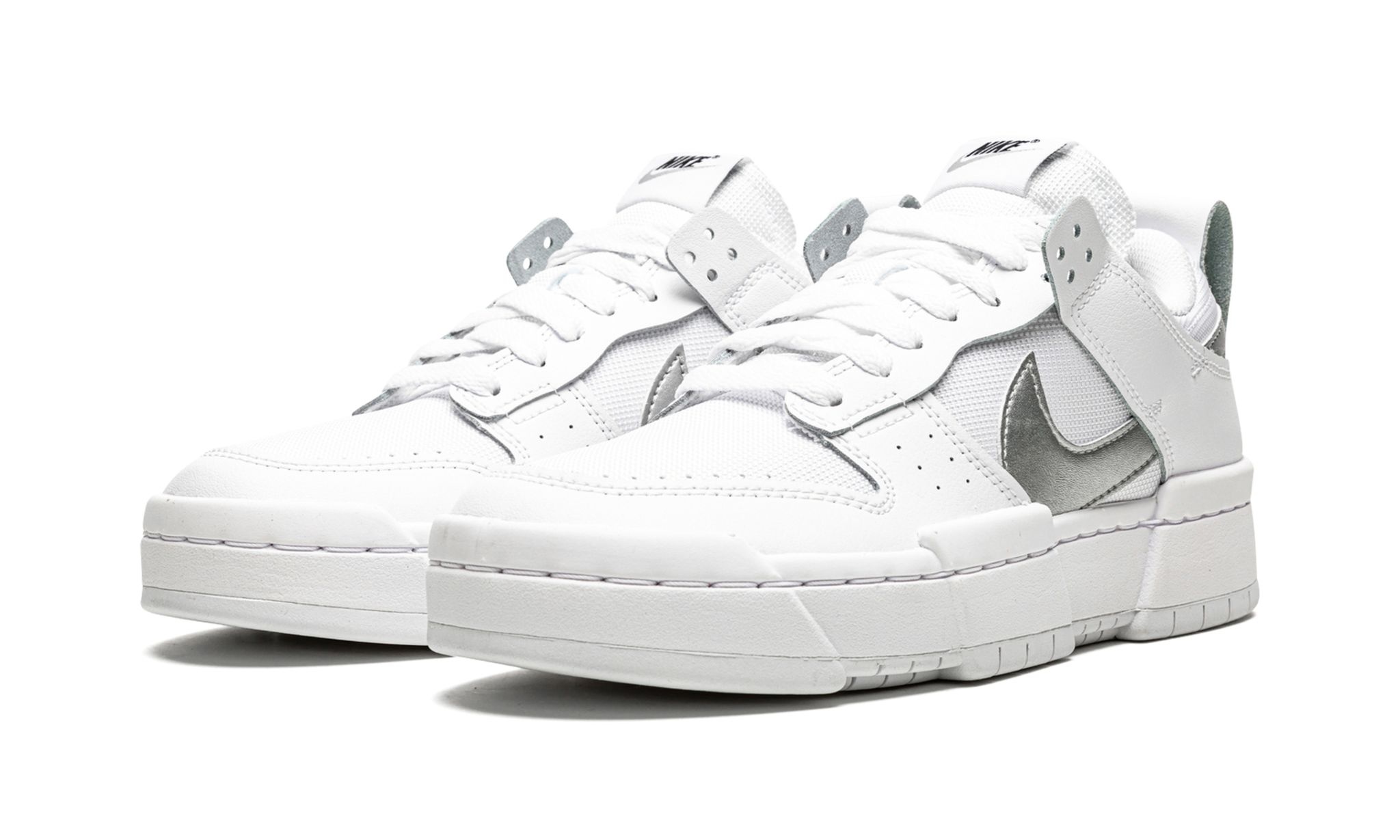 WMNS Dunk Low Disrupt "White Silver" - 2