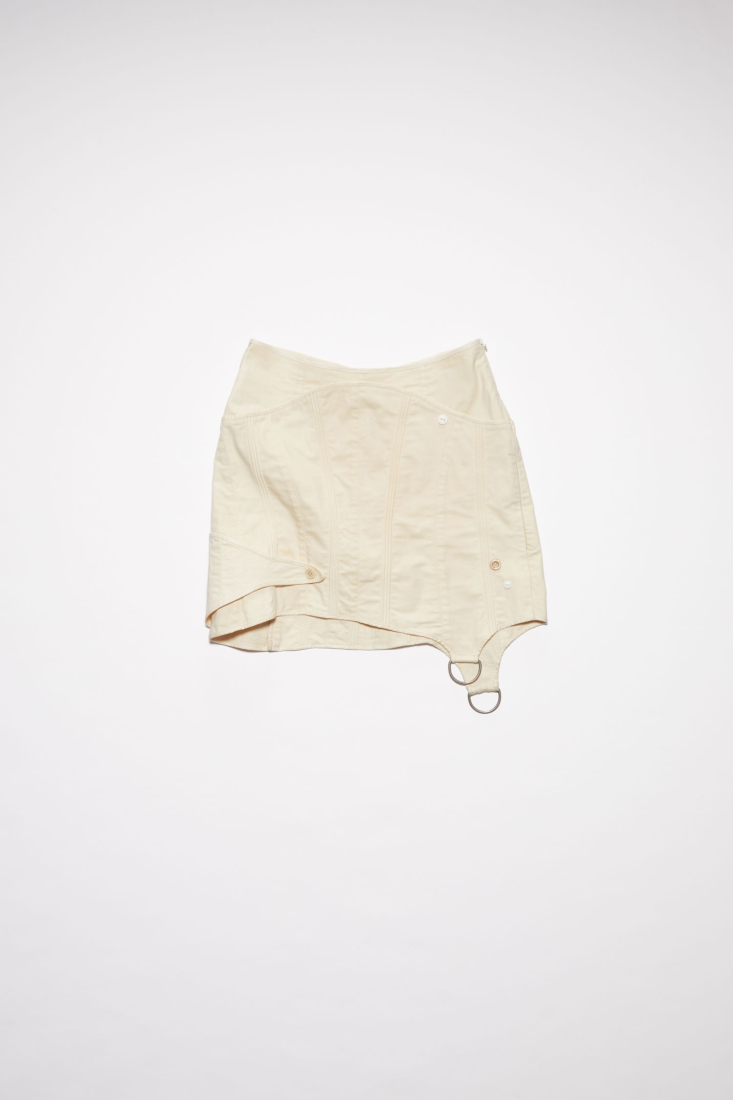 Fitted skirt - White - 1