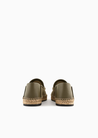 GIORGIO ARMANI Canvas and leather espadrilles outlook