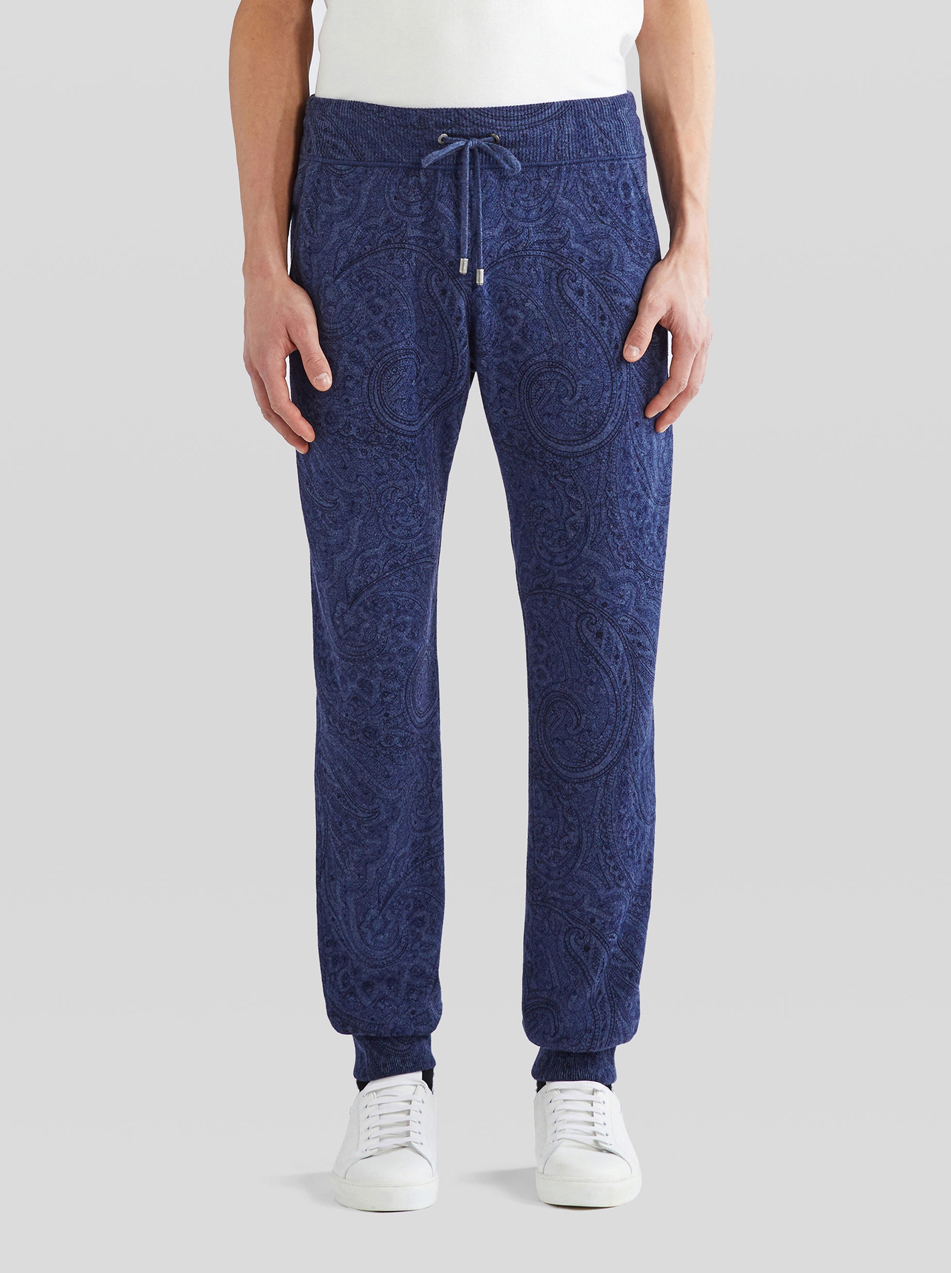 CASHMERE TROUSERS WITH PAISLEY PRINT - 2