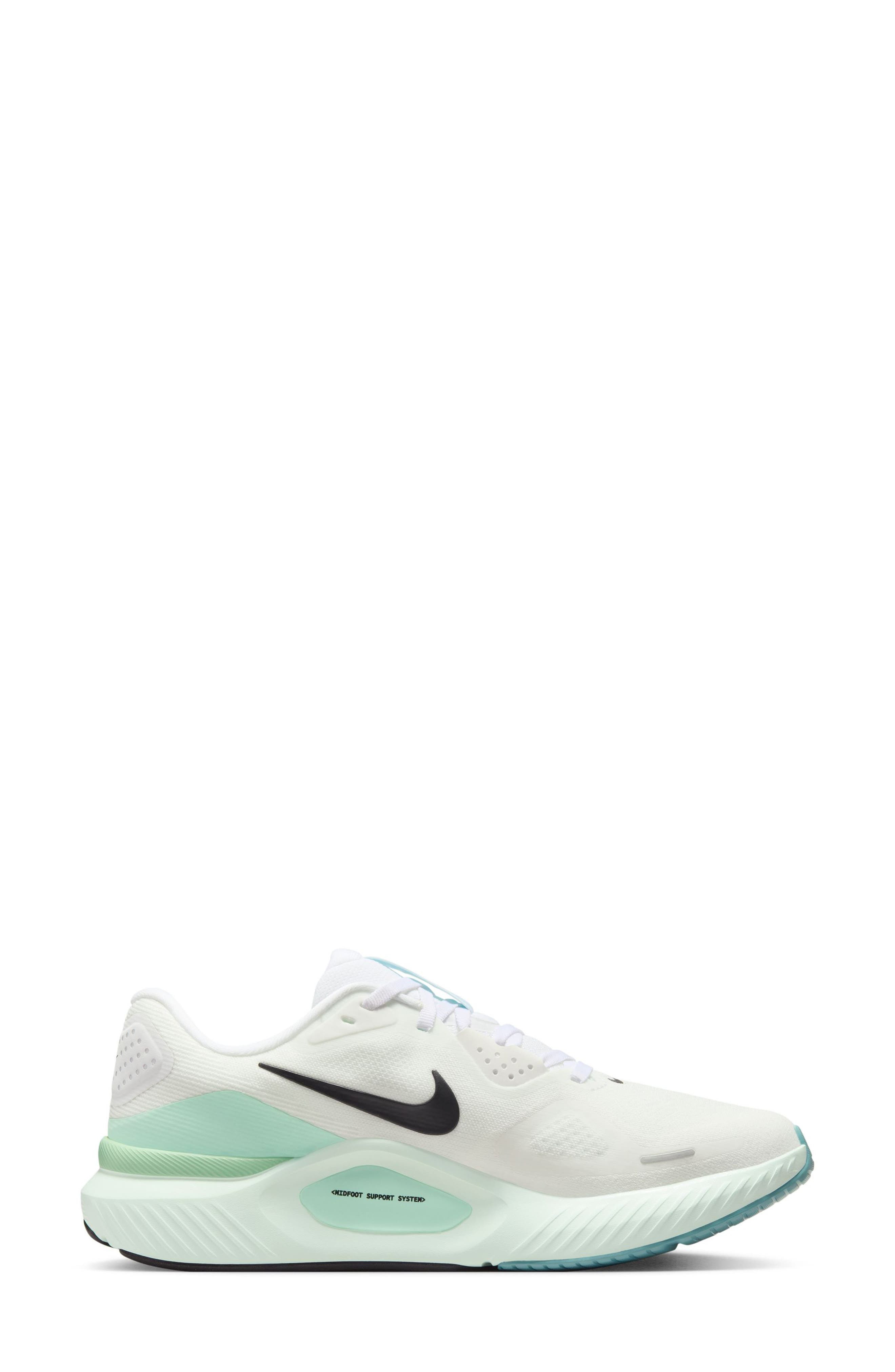 Nike Structure 26 Running Shoe in White/Black/Green/Mint at Nordstrom - 6