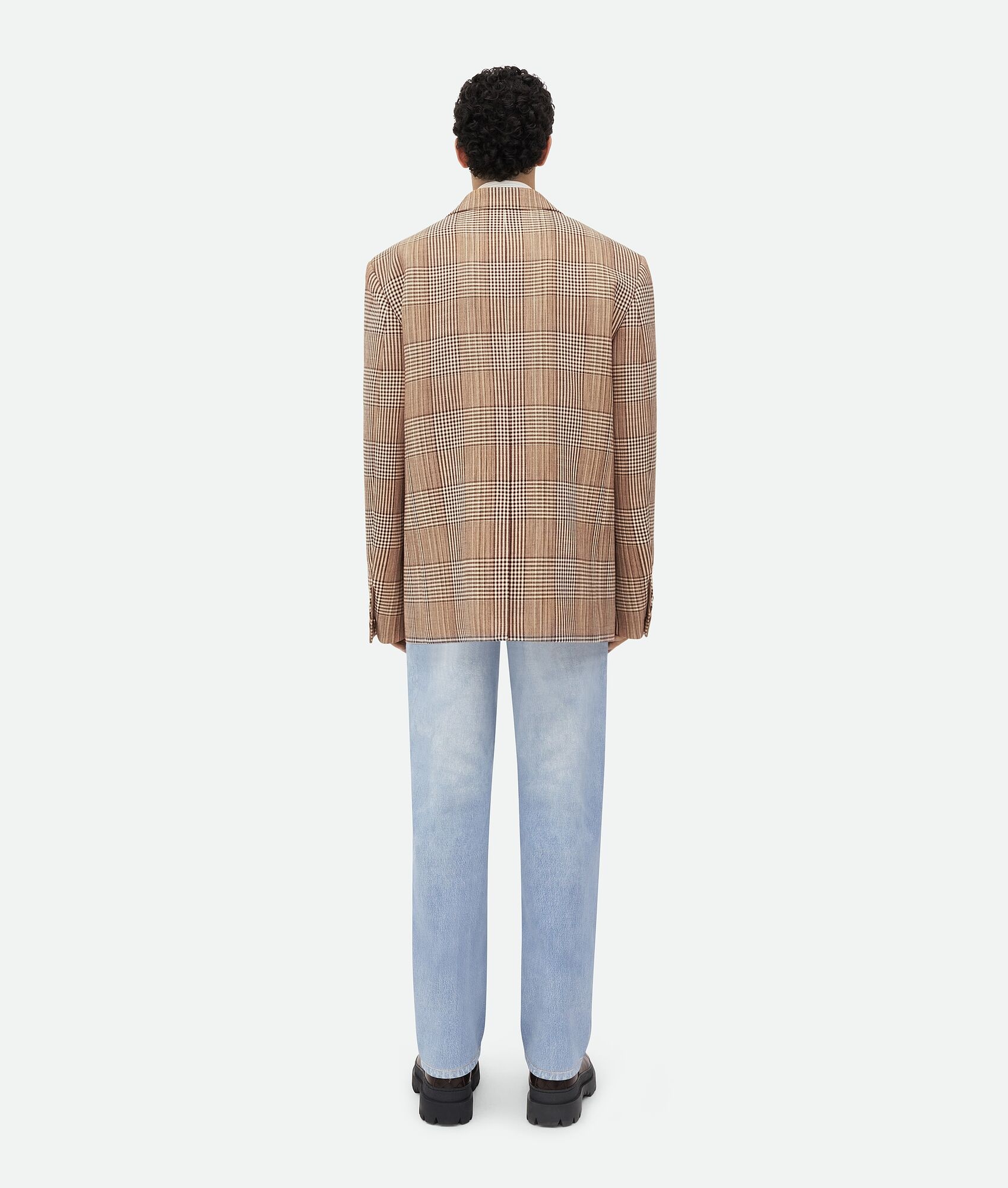 Double Cotton Check Jacket - 3