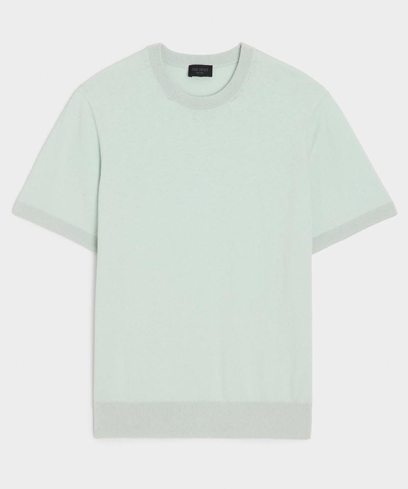 Cotton-Cashmere Sweater Tee 1