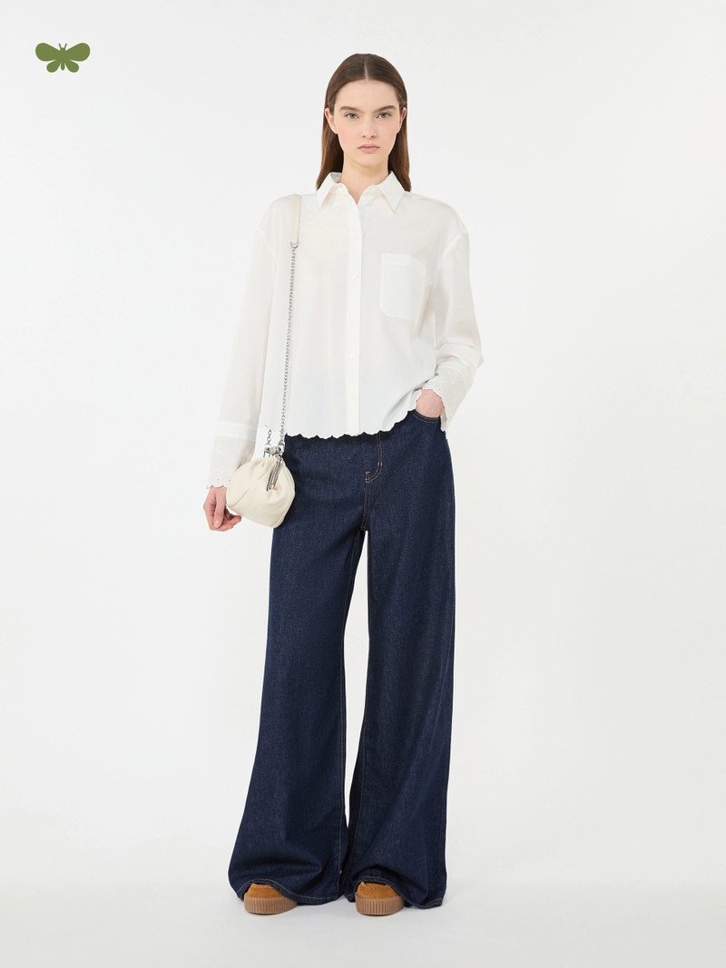 WEEKEND Max Mara Soft cotton denim jeans - NAVY outlook