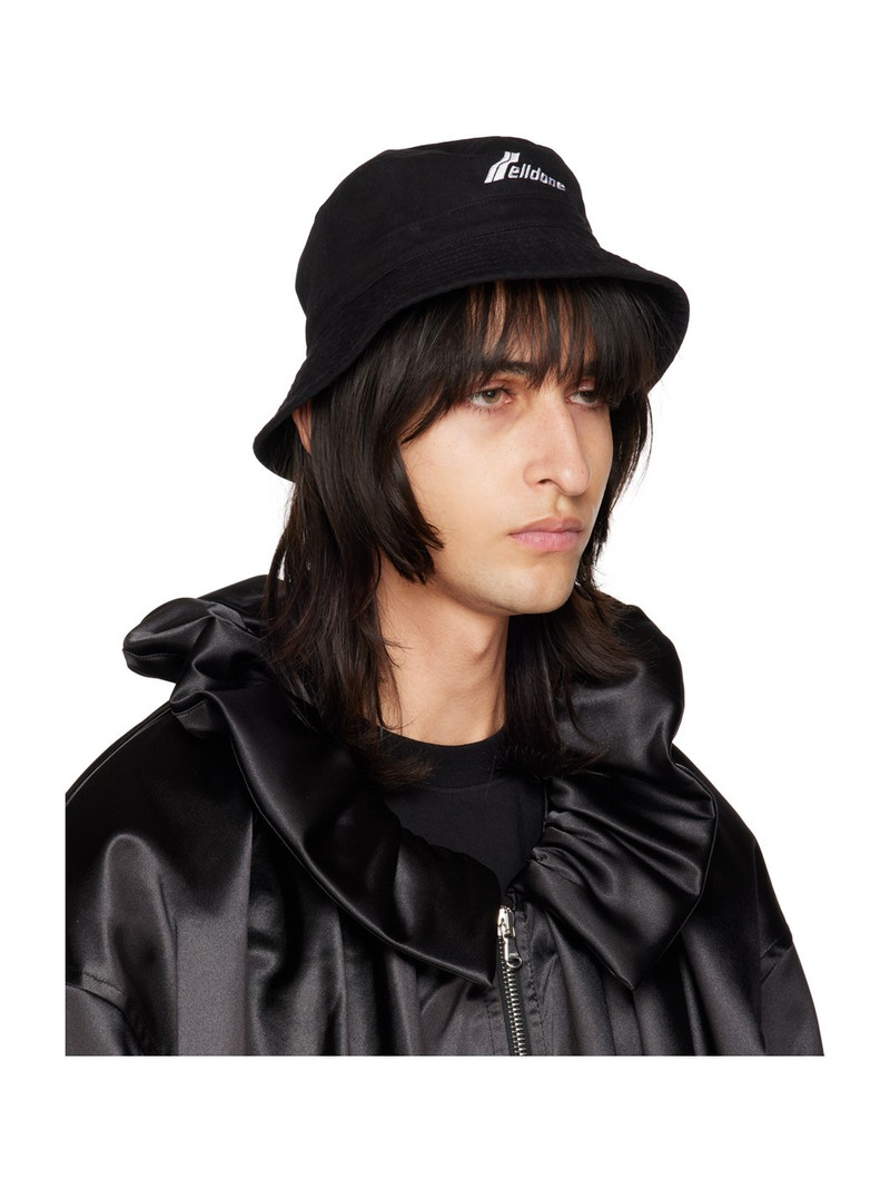We11done Black Embroidered Bucket Hat outlook