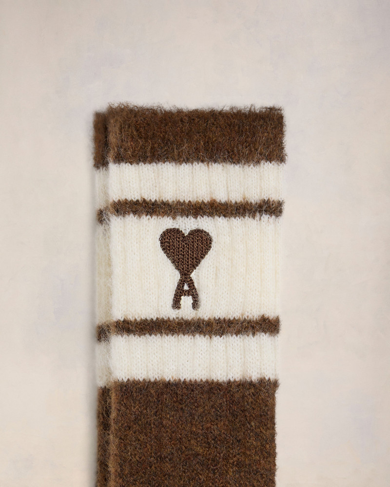 STRIPED MOHAIR SOCKS 3