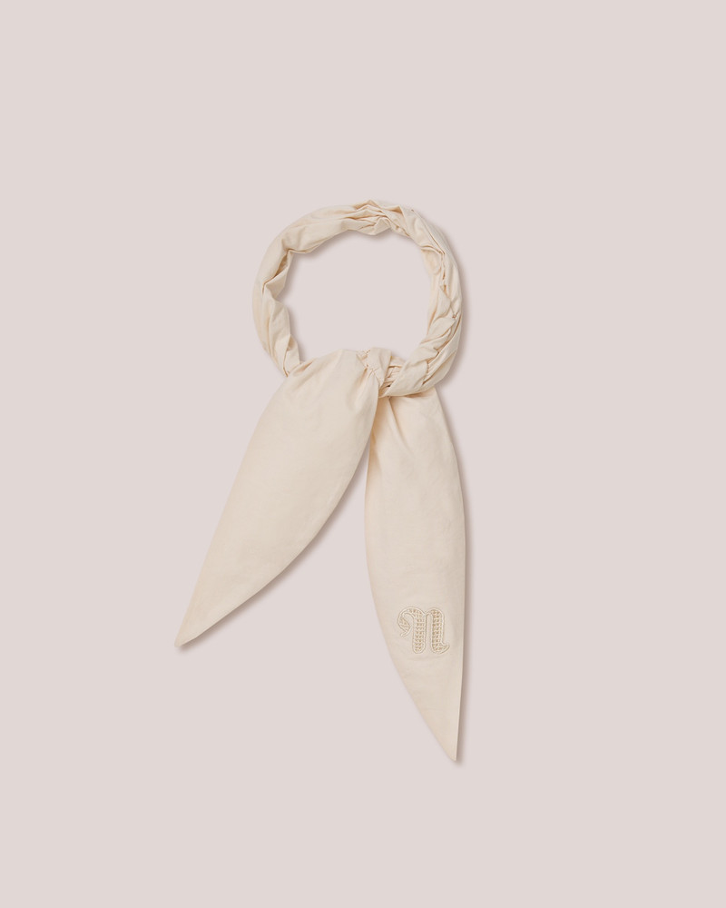 TRI - Heavy poplin bow hair tie - Creme 1