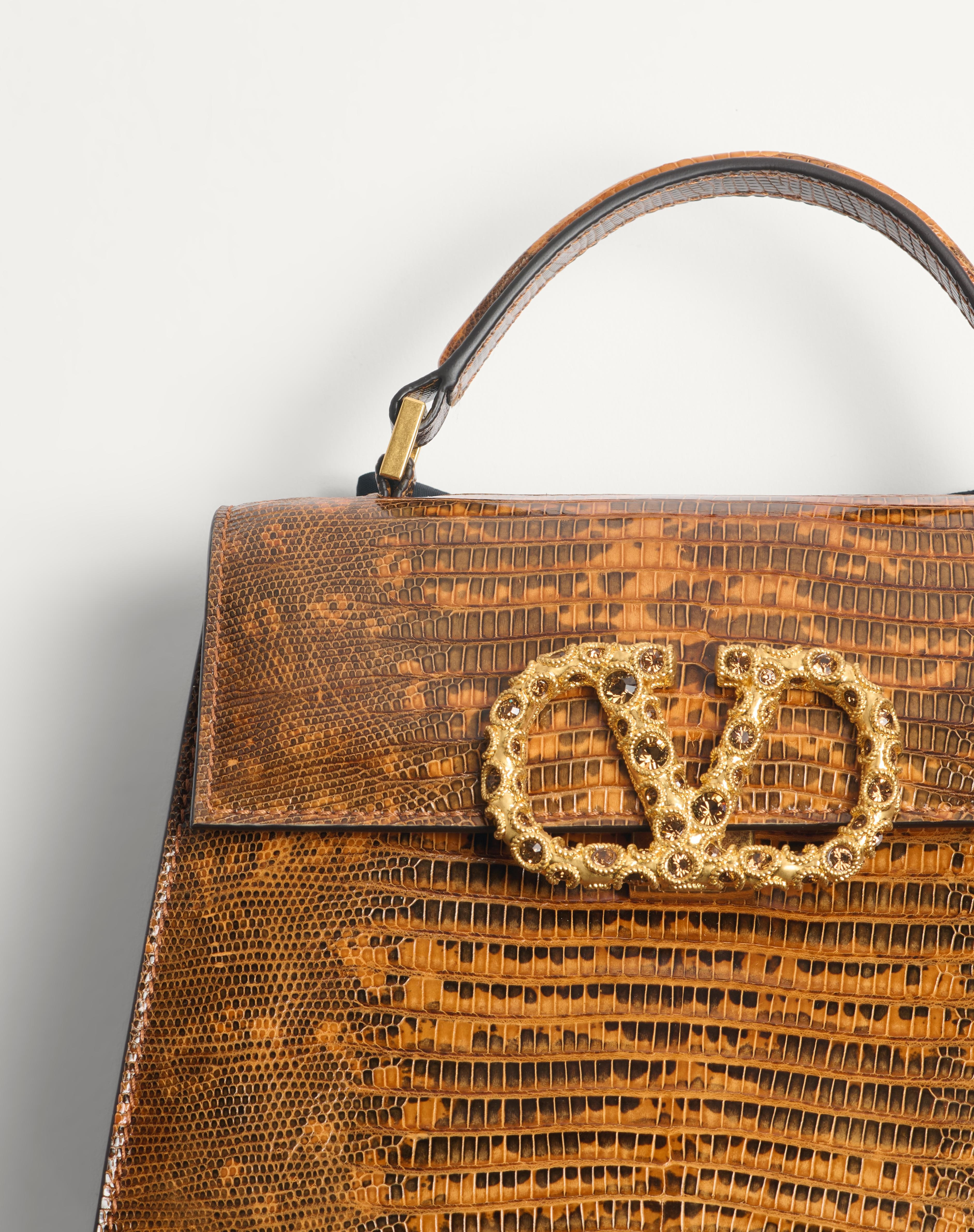 VALENTINO GARAVANI VSLING SMALL HANDBAG IN TEJUS WITH JEWEL LOGO - 6