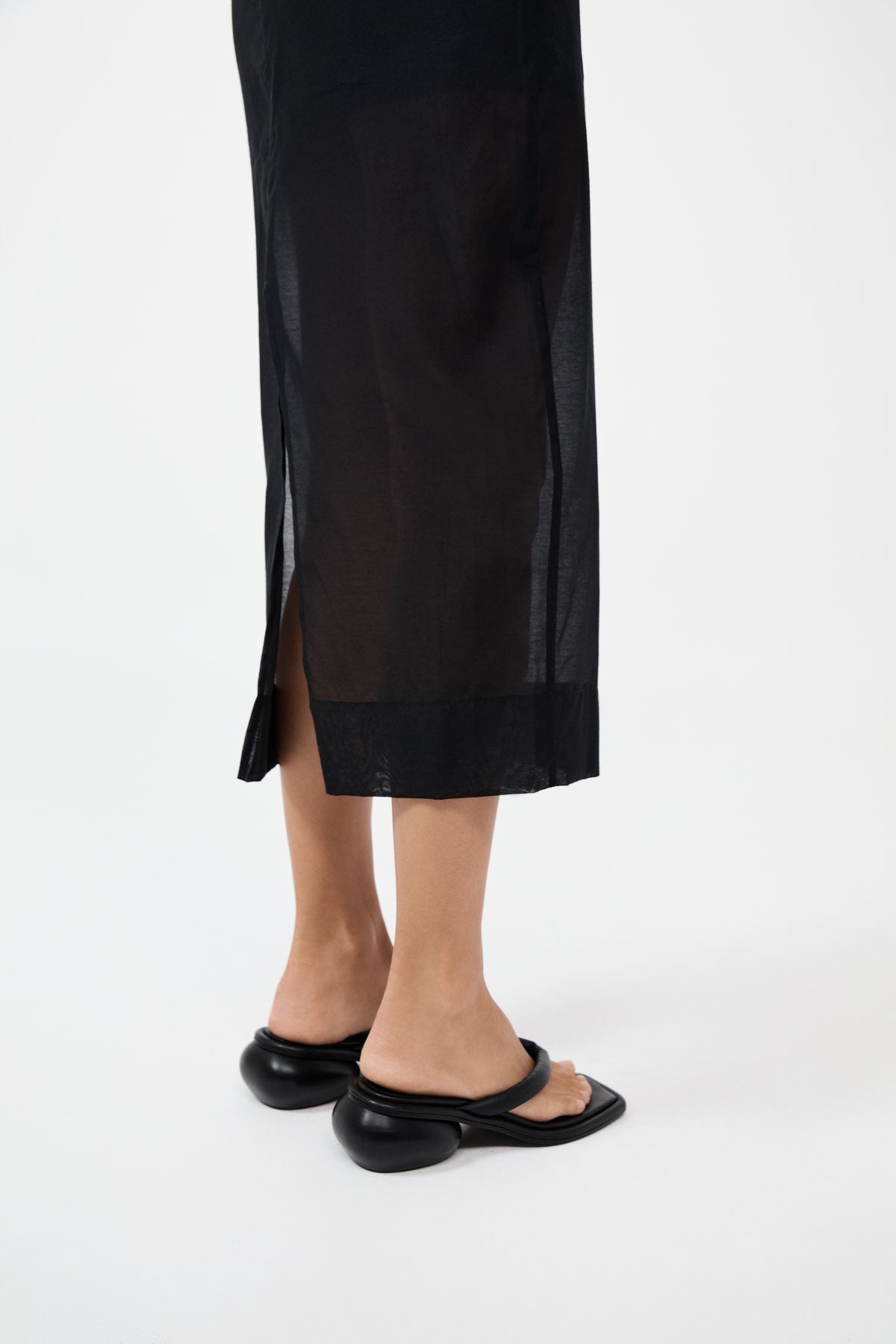 Flip Flop Dome Heel - Black - 6