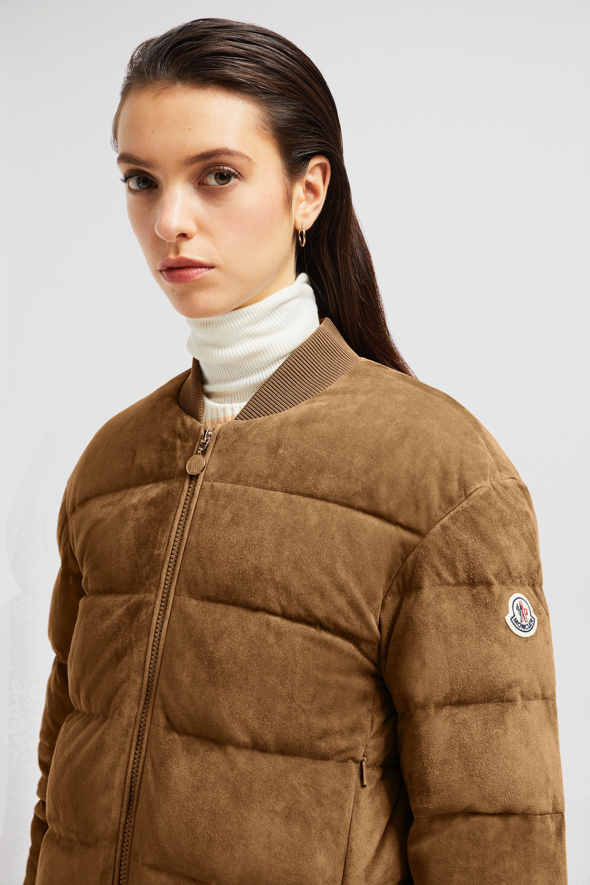 Pollet Suede Down Bomber Jacket - 4