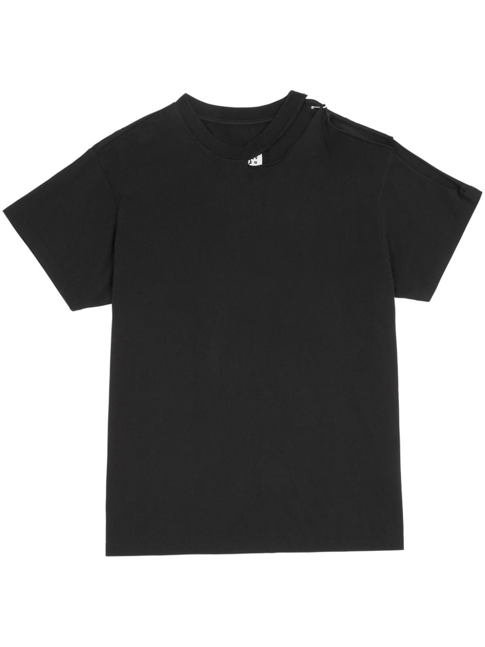 cut out-detail cotton T-shirt - 1