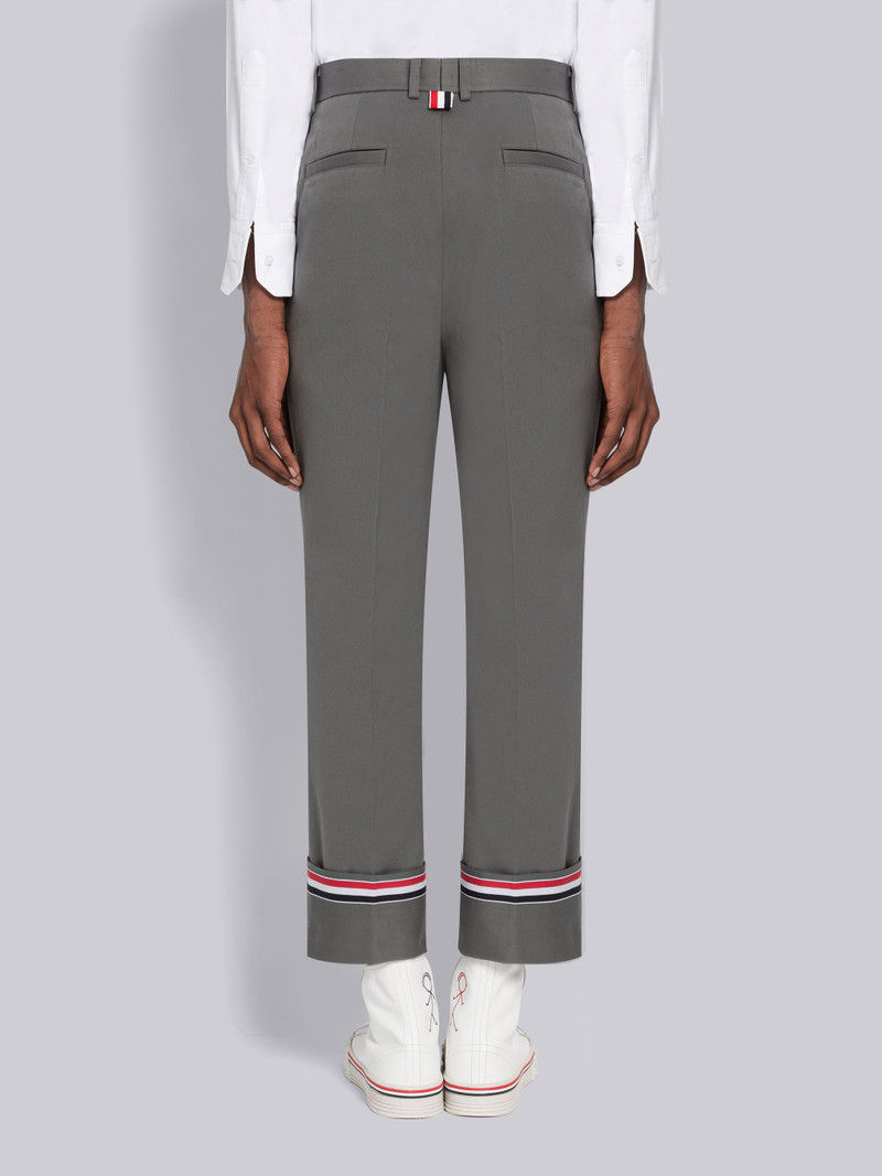 Stripe Twill Belt Loop Straight Leg Trouser 3