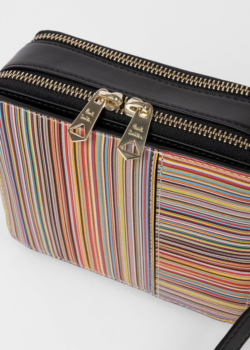 'Signature Stripe' Cross Body Bag 4