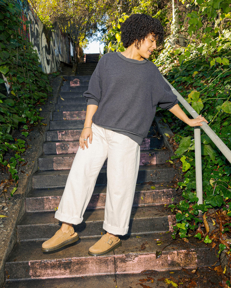 Dr. Martens Jorge II Tumbled Nubuck Leather Slingback Mules outlook