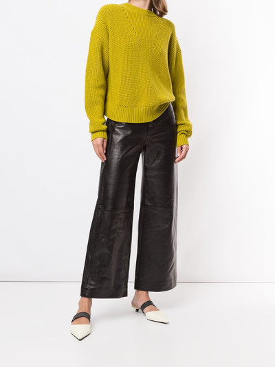 Proenza Schouler high-rise leather culottes outlook