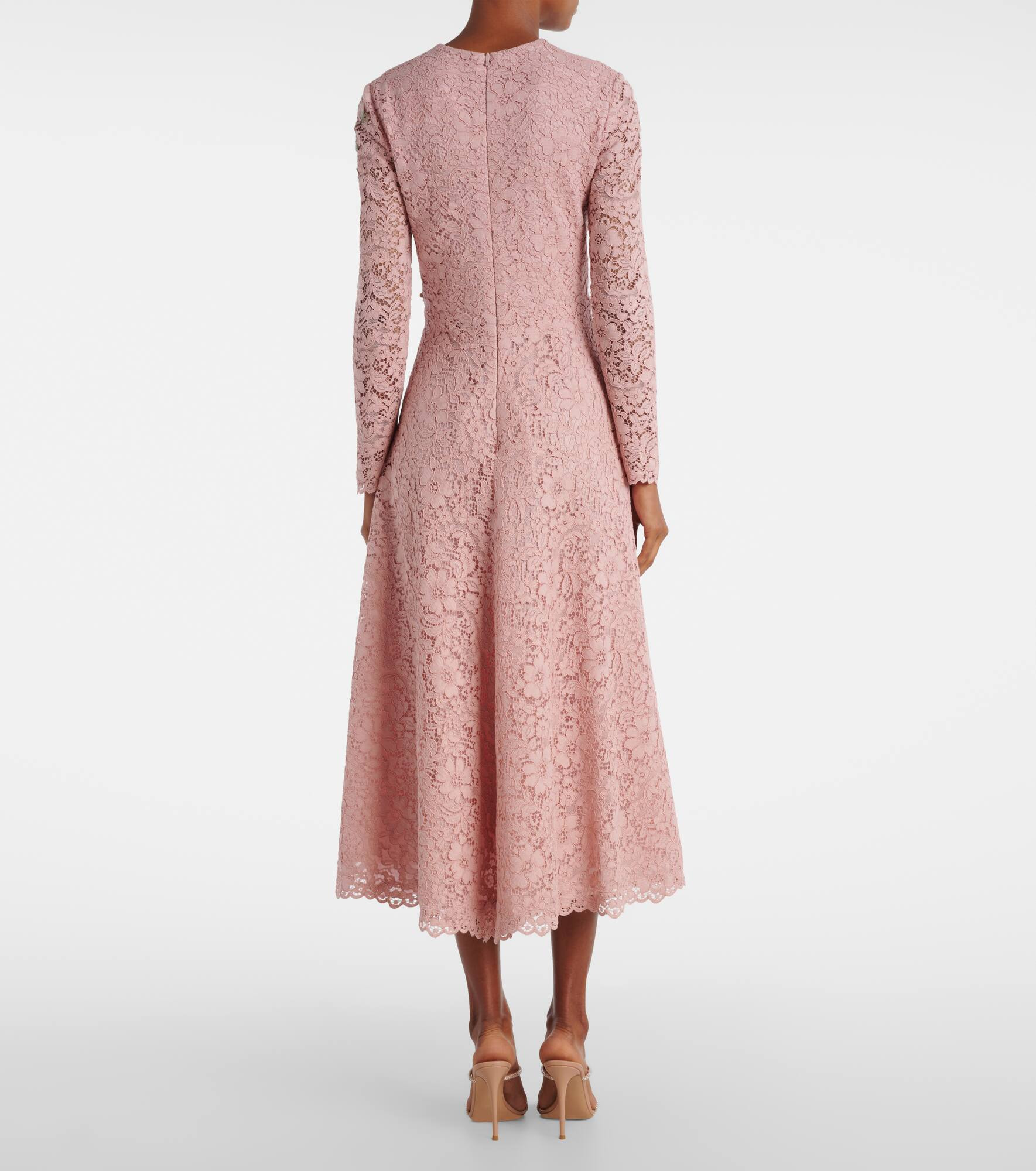 Marlena embroidered lace midi dress - 3
