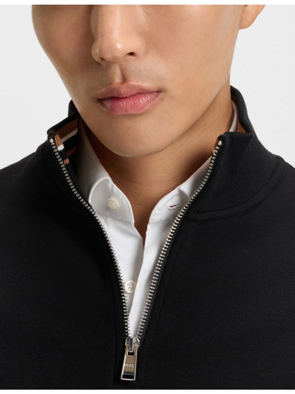 High-Neck Long-Sleeves Cotton-Jersey Sweatshirt - 4