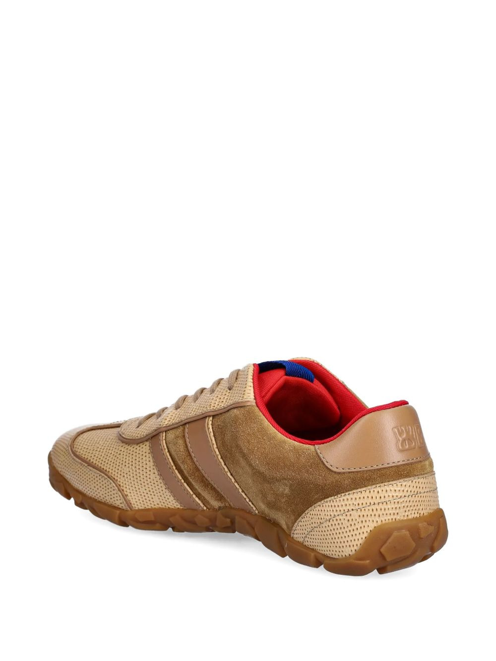 leather lace-up sneakers - 4
