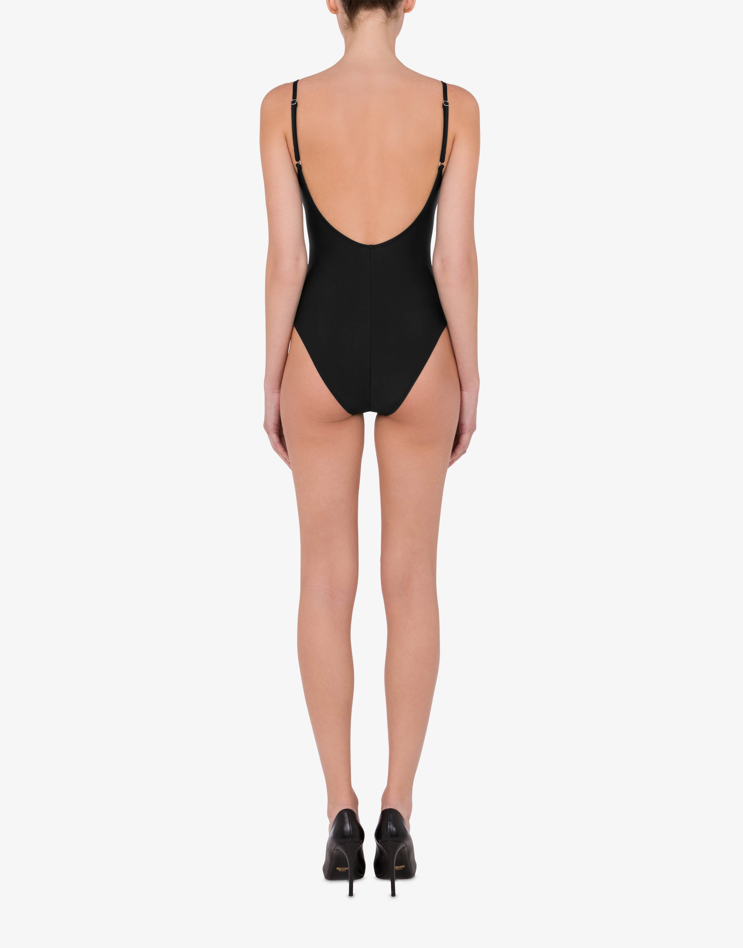 CHECK LOGO ONE-PIECE SWIMSUIT - 3