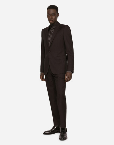 Dolce & Gabbana Wool and silk Martini-fit suit outlook