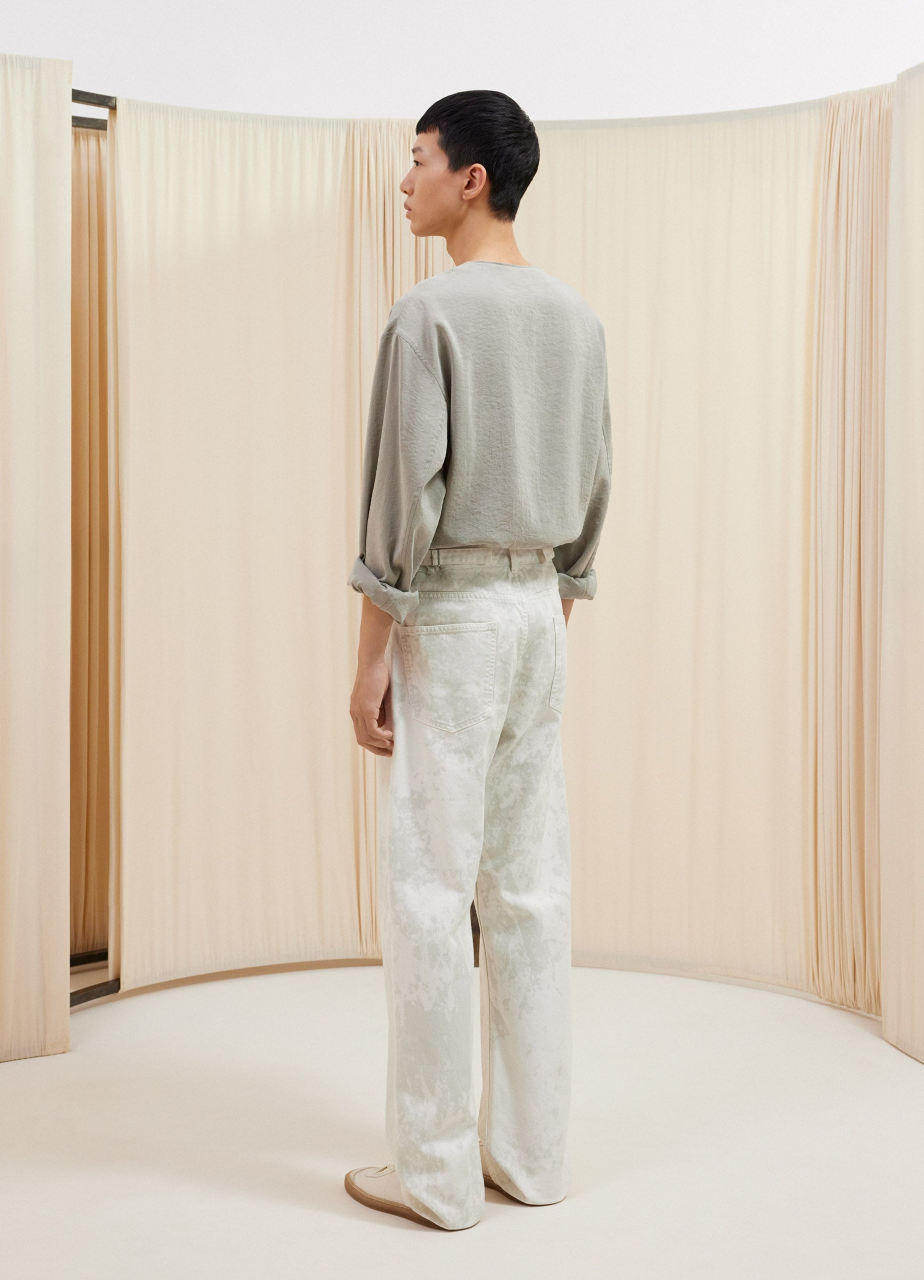CURVED 5 POCKET PANTS - 3