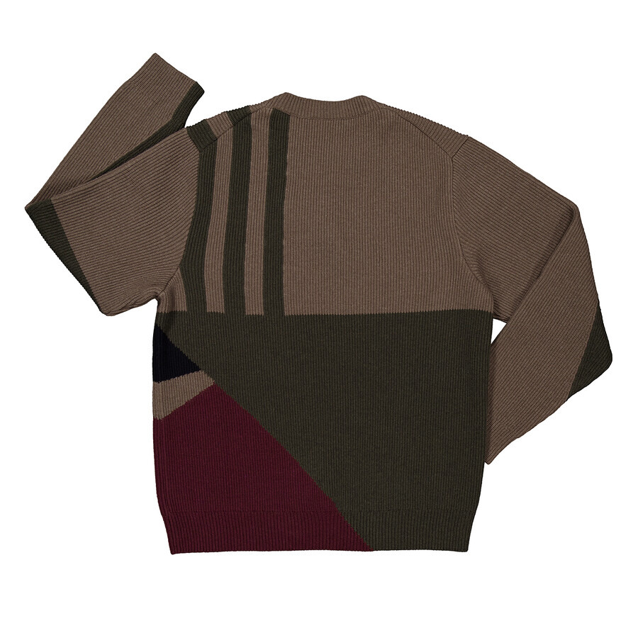 Burberry Men's Khaki Star Intarsia Wool Sweater - 6