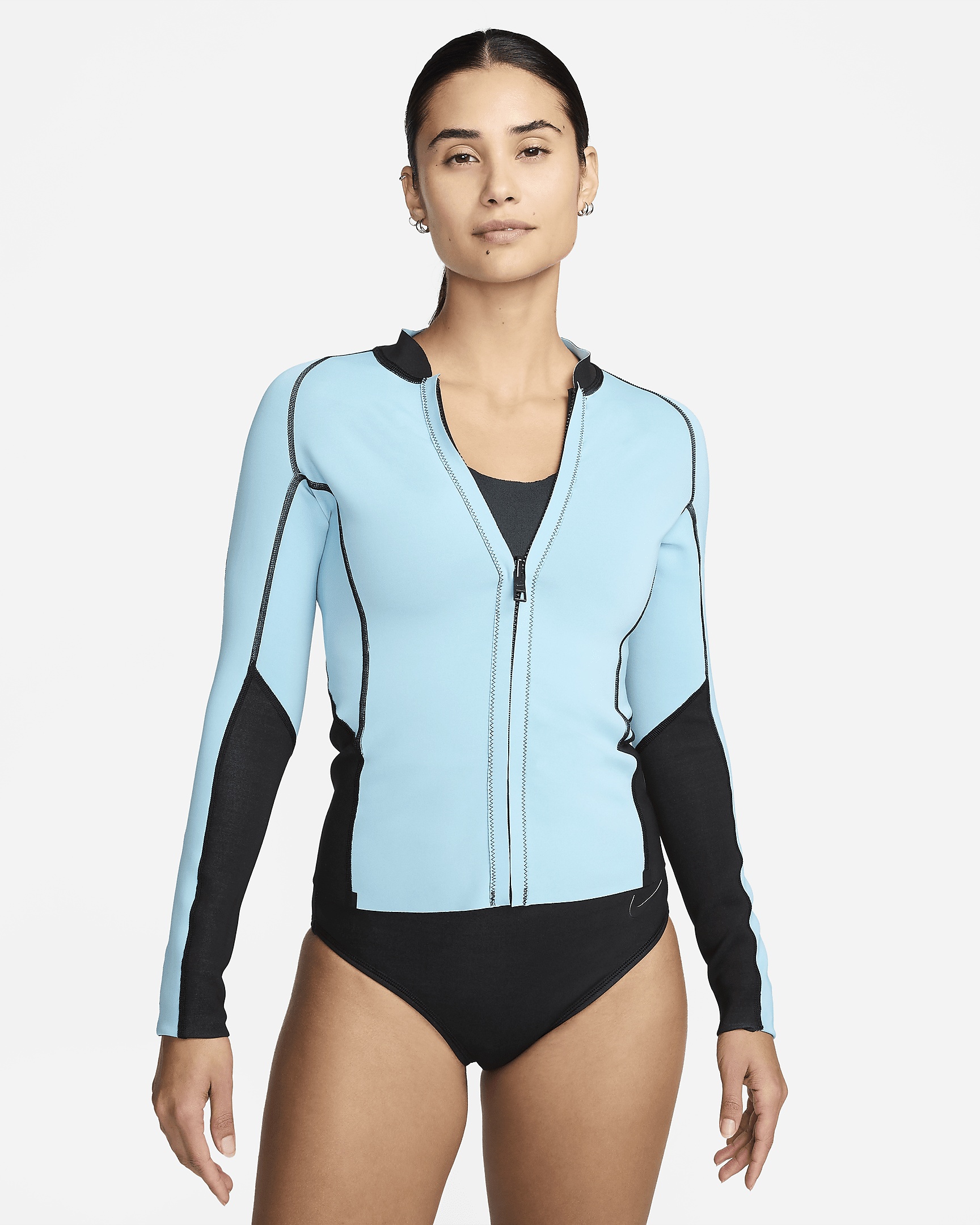 Nike Swim Fusion Women's Long-Sleeve Reversible Zip Shirt - 5