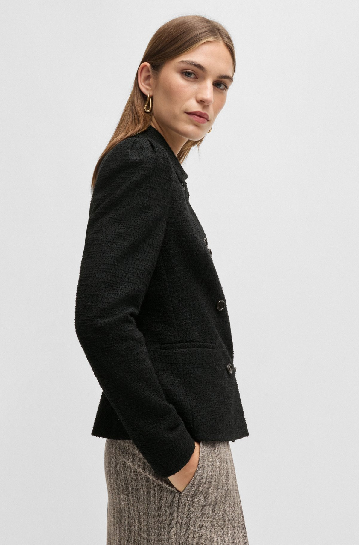 EXTRA-SLIM-FIT JACKET IN TWEED - 6