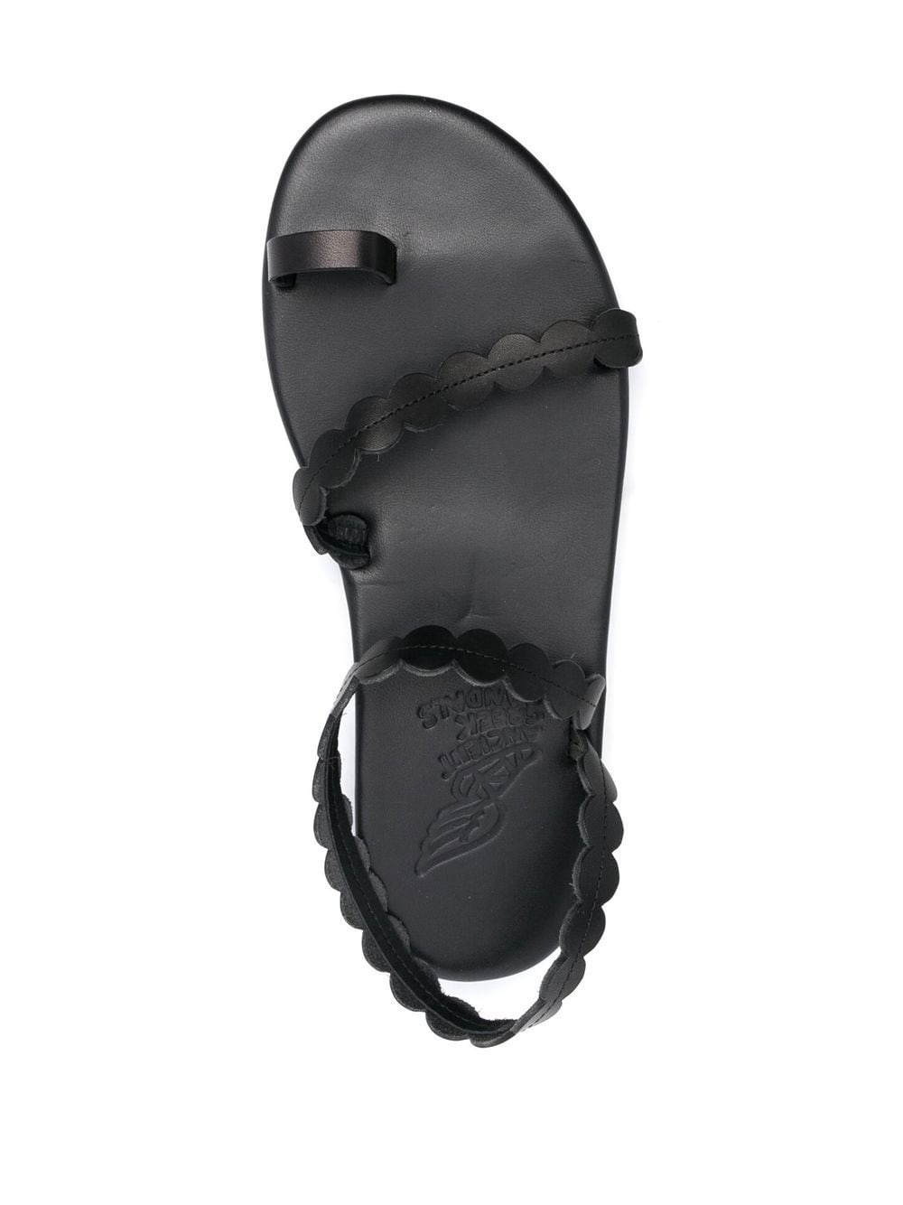 leather toe-strap sandals - 4