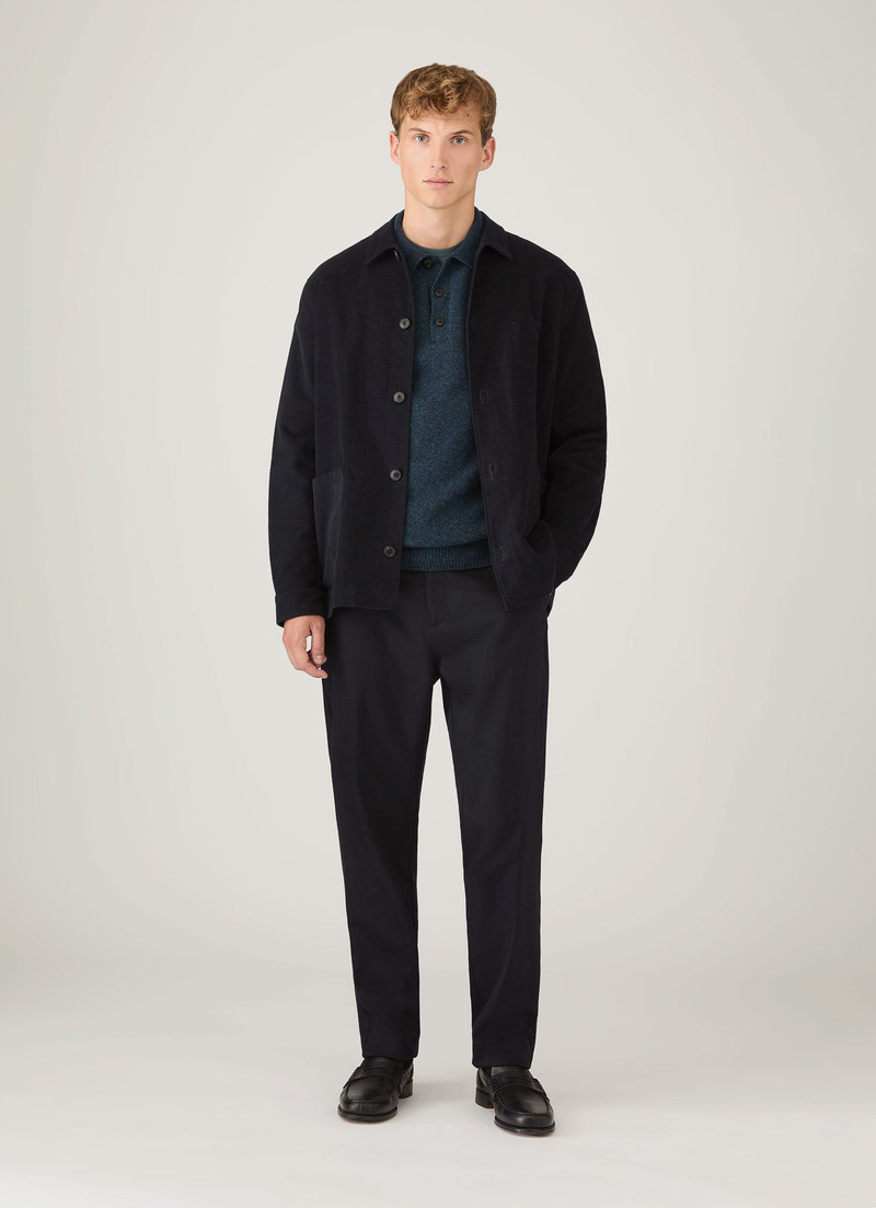 Sunspel Lambswool Polo Shirt outlook