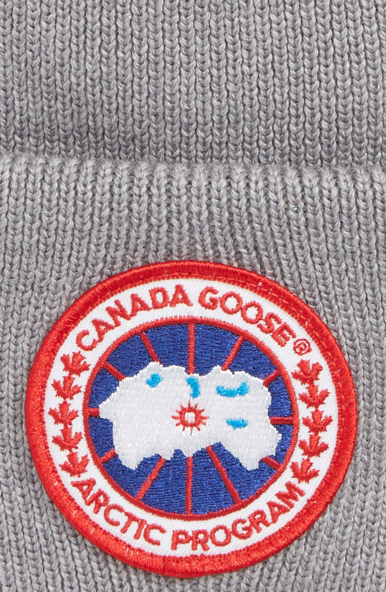 Canada Goose Arctic Disc Merino Wool Toque Beanie in Heather Grey at Nordstrom - 2