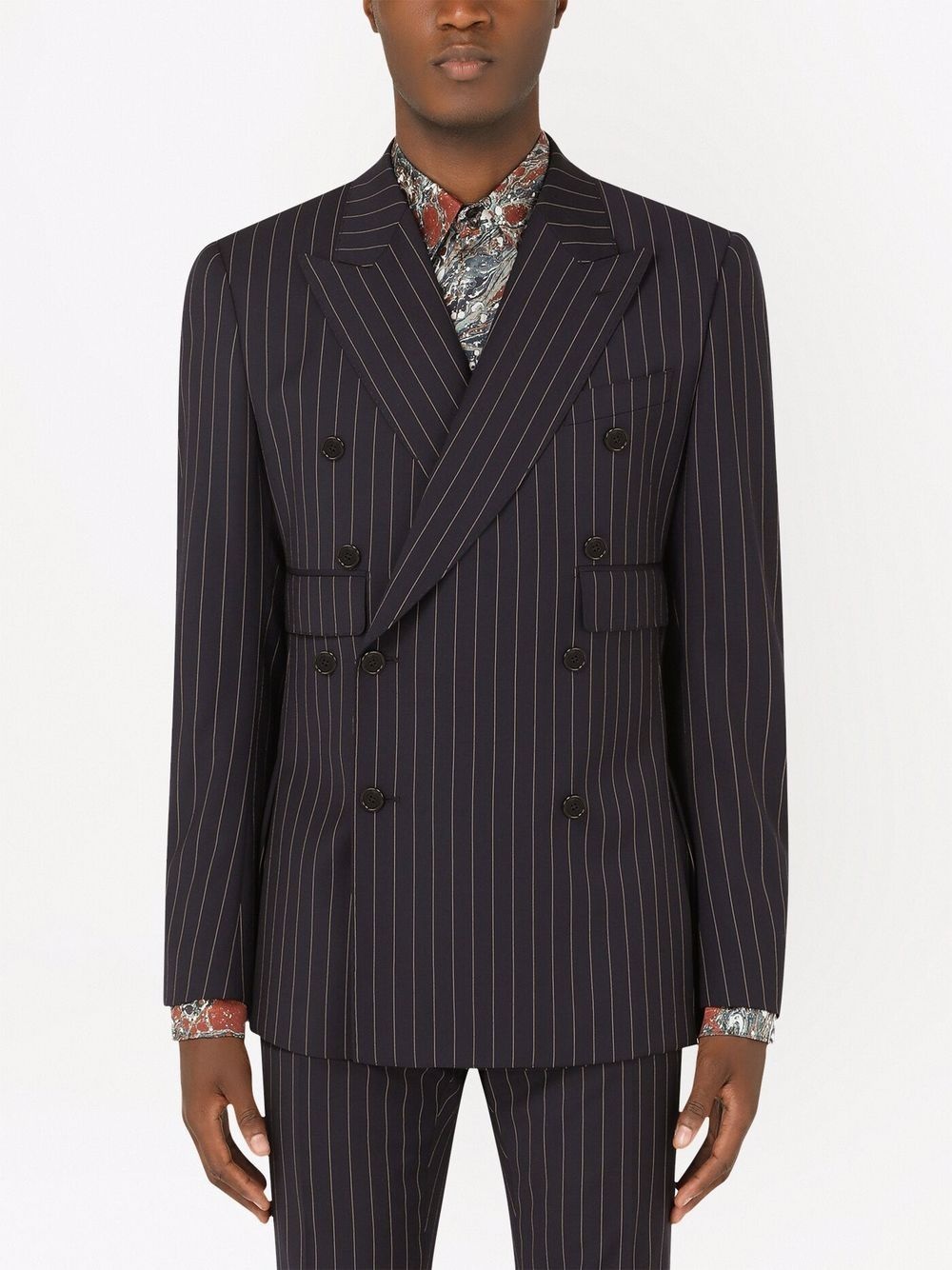 Sicily-fit double-breasted pinstripe suit - 3