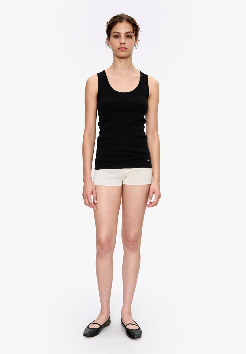 A.P.C. FITTED LISLE THREAD TANK TOP outlook