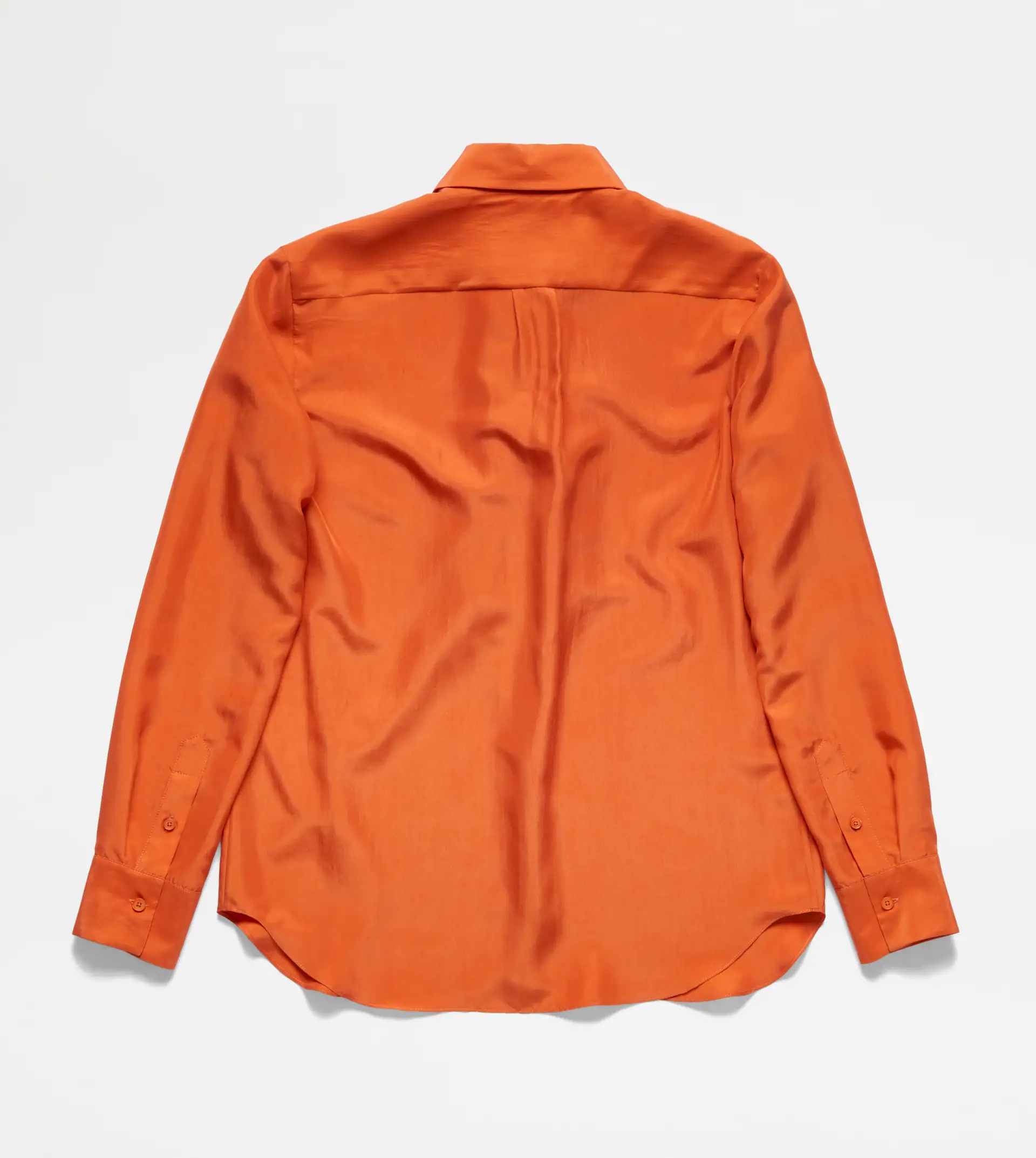 SILK BLOUSE - ORANGE - 8