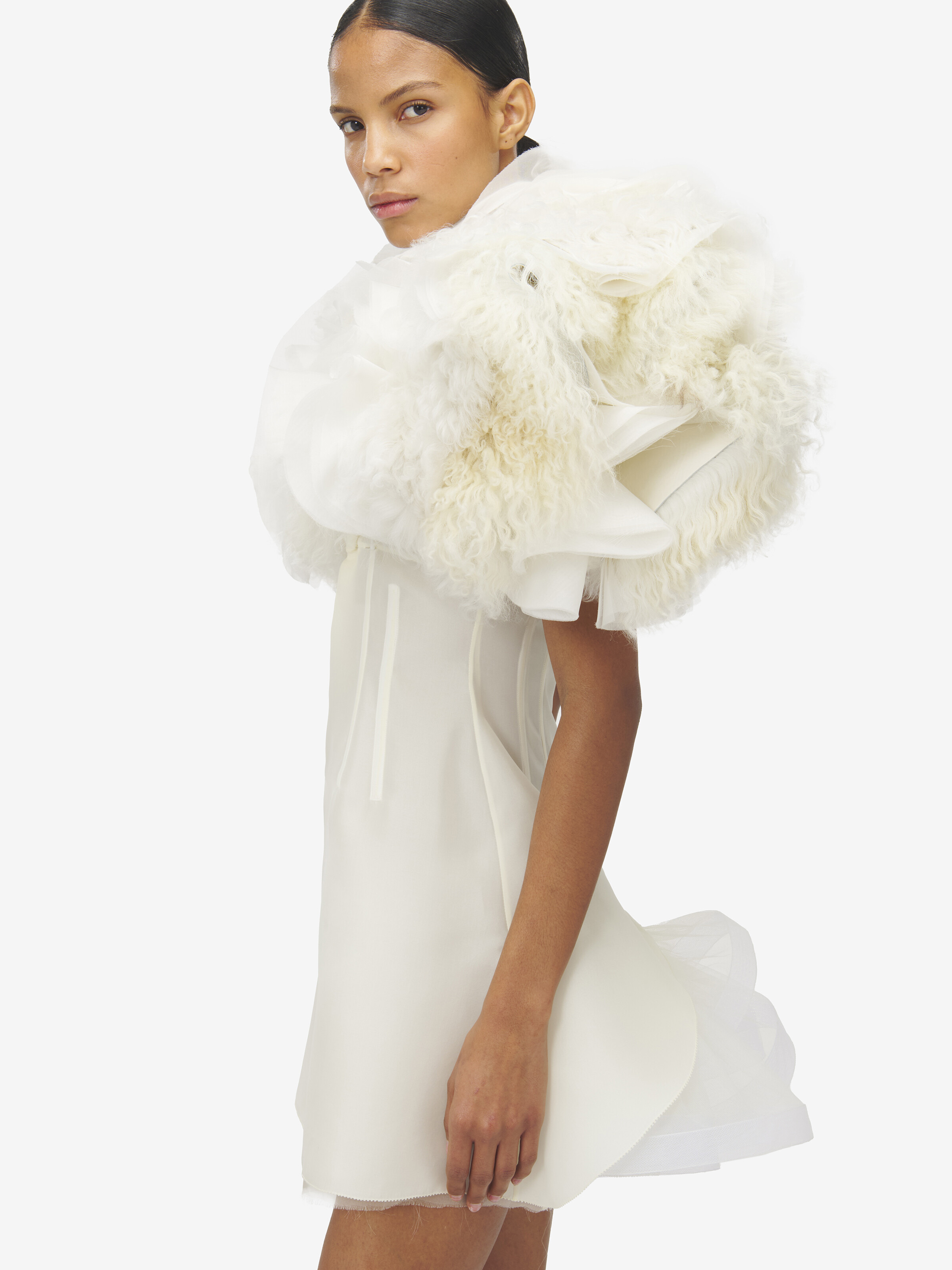 Hybrid Shearling Bolero - 6