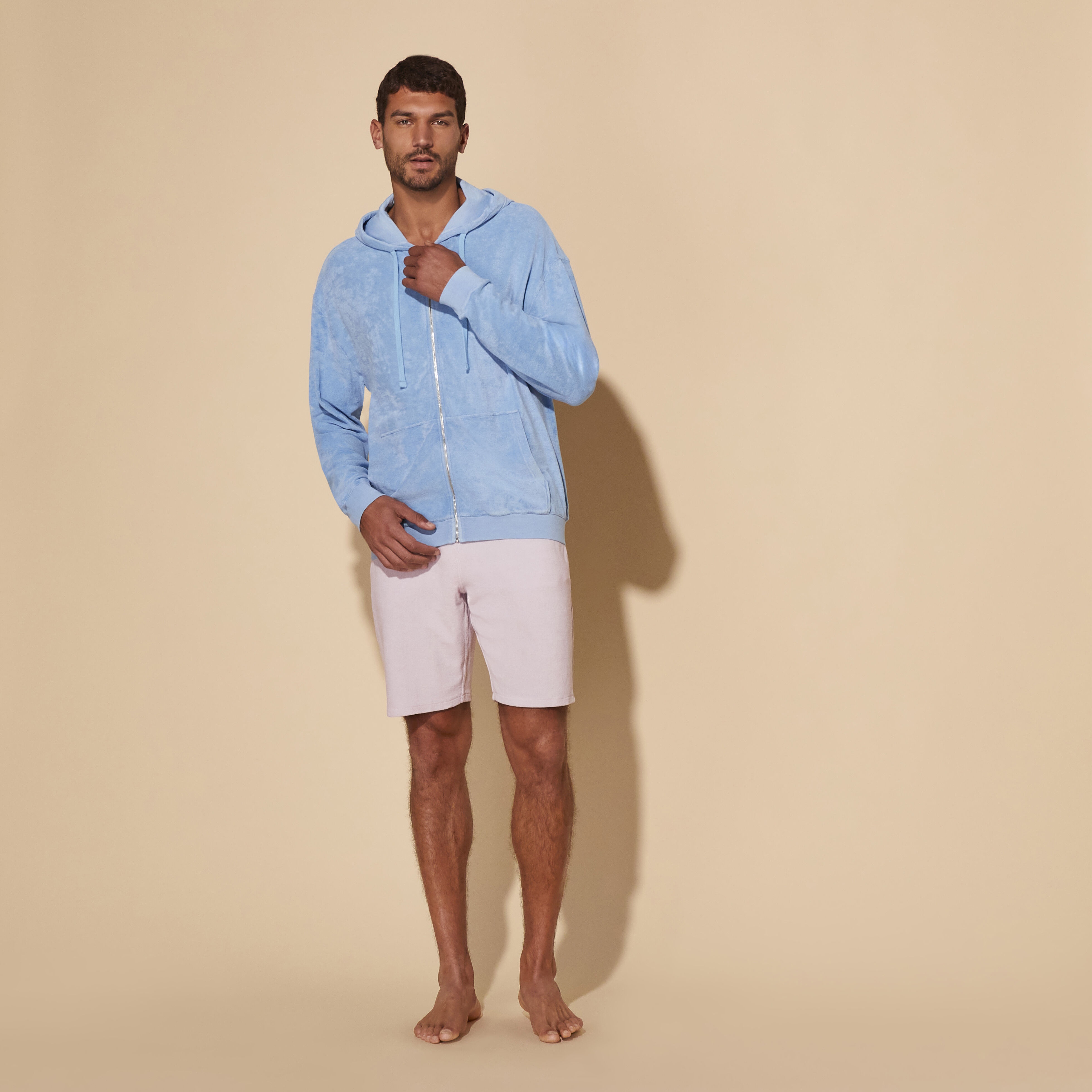 Men Terry Sweatshirt Solid Mineral Dye - 5
