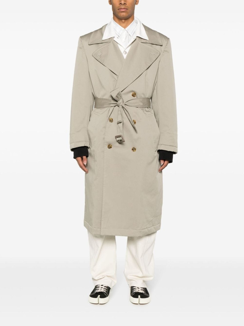 MM6 Maison Margiela belted double-breasted coat outlook