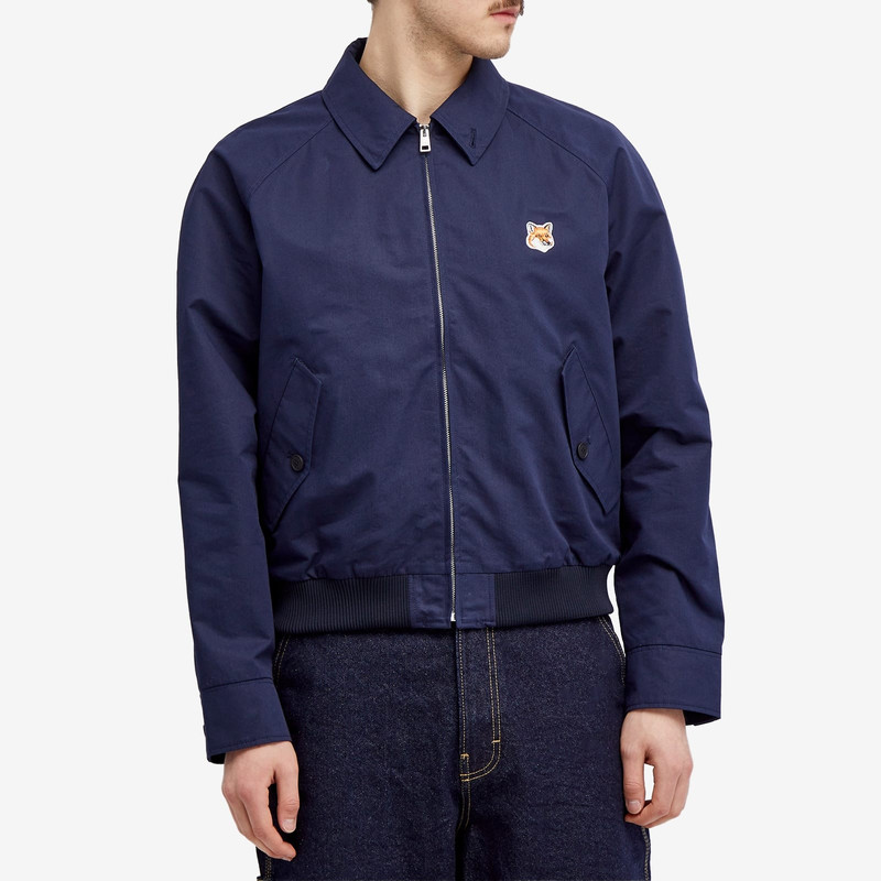 Maison Kitsuné Maison Kitsuné Fox Head Patch Harrington Jacket outlook