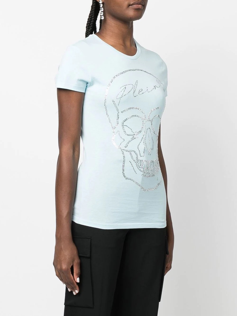 crystal skull cotton T-shirt - 3