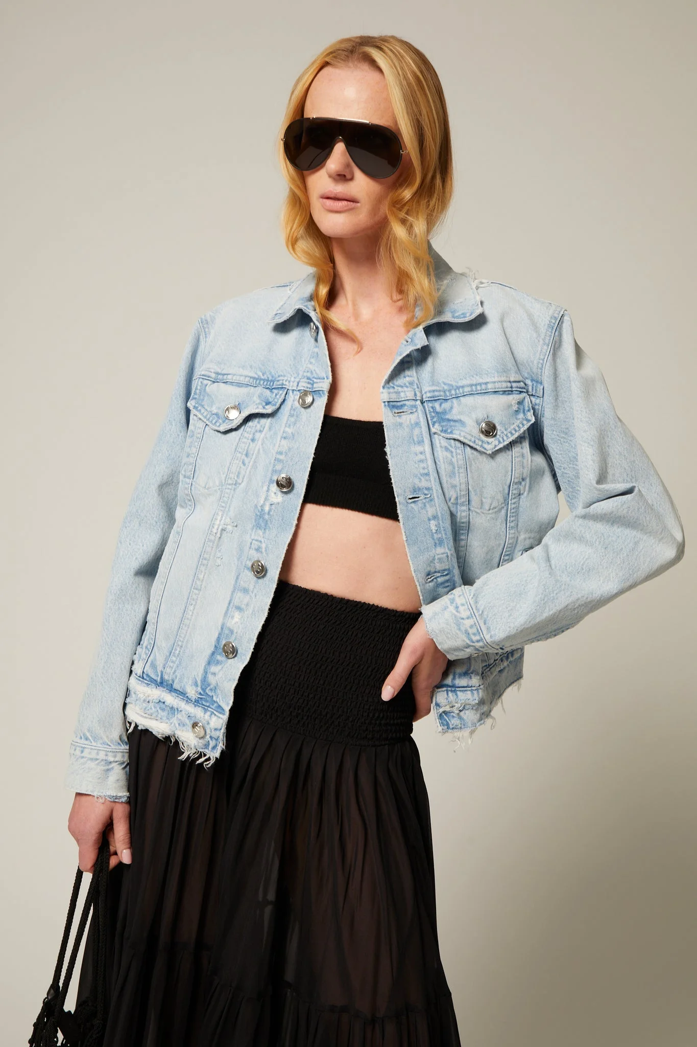 DENIM TRUCKER JACKET - 1