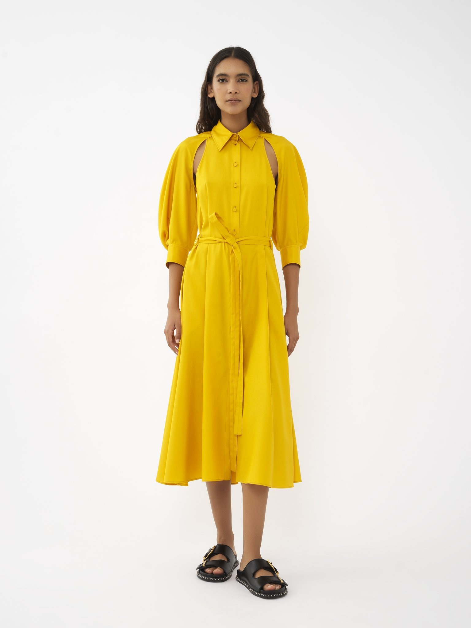 CUT-OUT SHIRT DRESS - 3