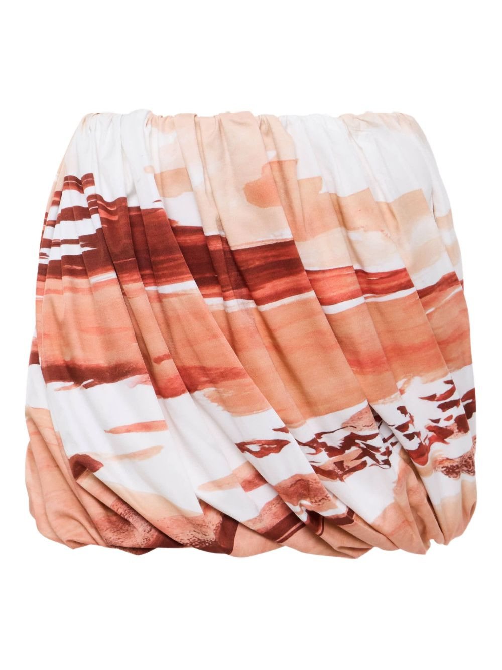 abstract-print balloon skirt - 6