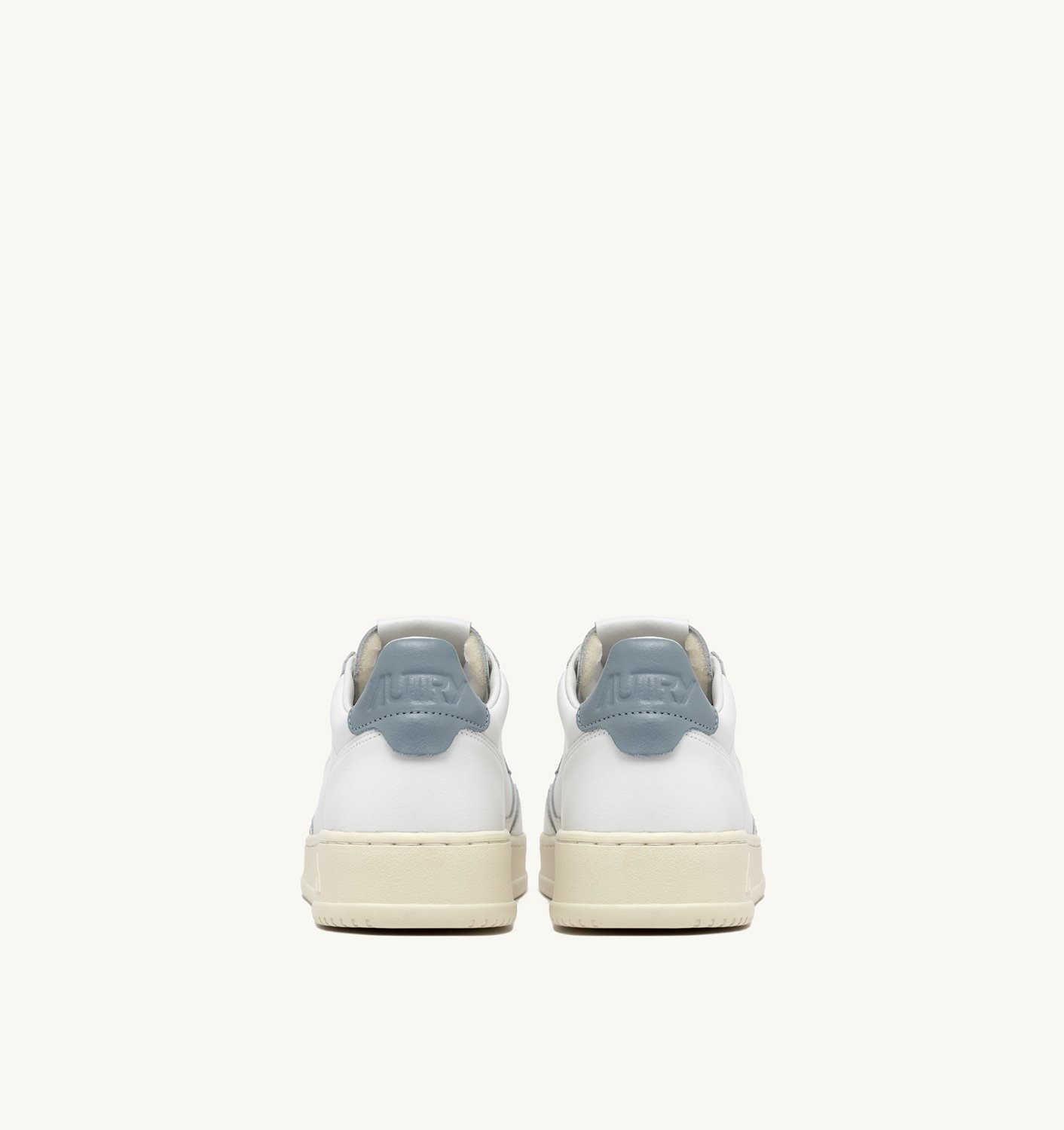 MEDALIST LOW SNEAKERS IN WHITE AND SILVER BLUE LEATHER - 3