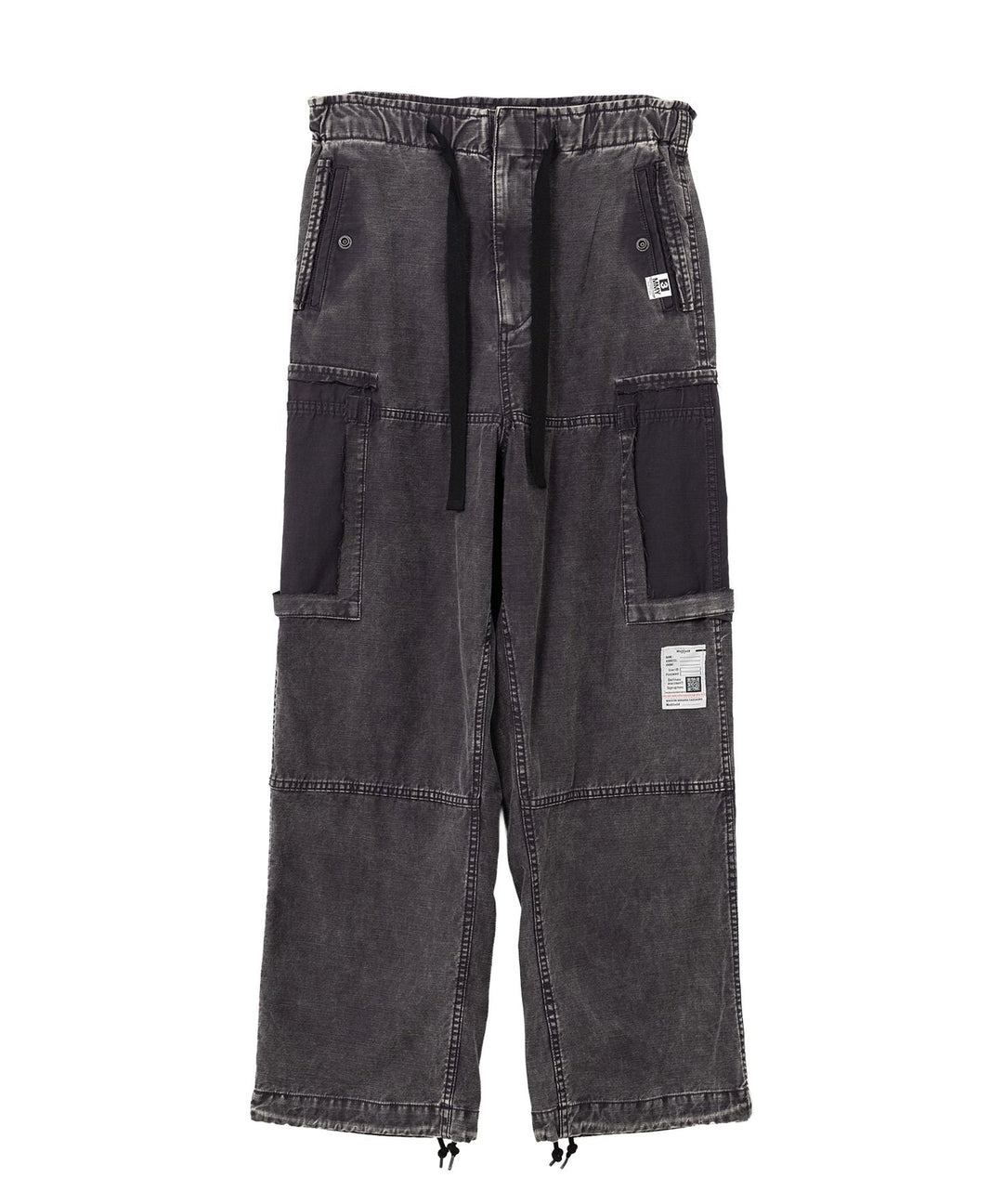 Cotton Satin Cargo Trousers - 1