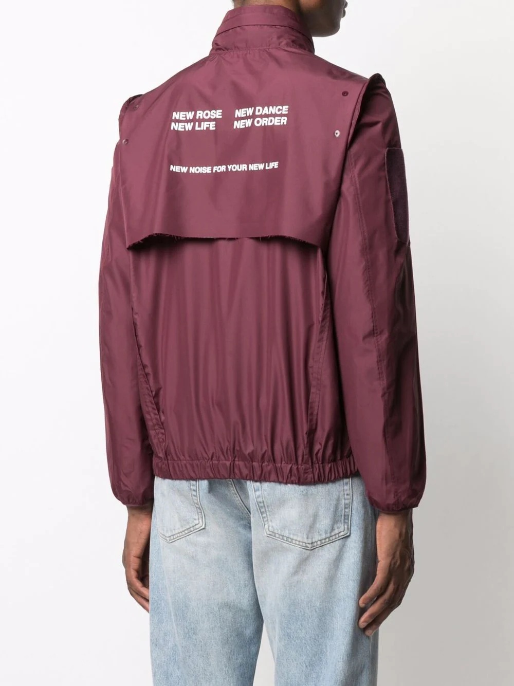 slogan-print lightweight jacket - 5